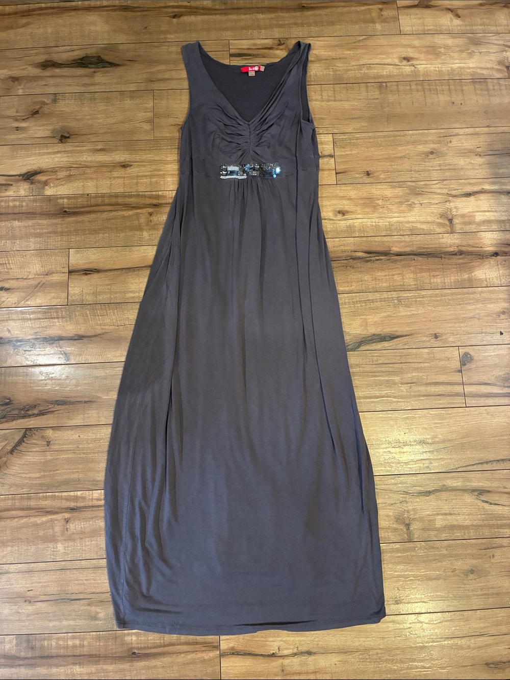 Boden Dark Charcoal Gray Dress Summer Maxi